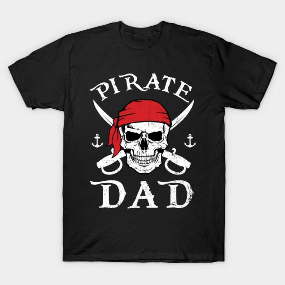 Pirate Dad Skull Halloween Tshirt